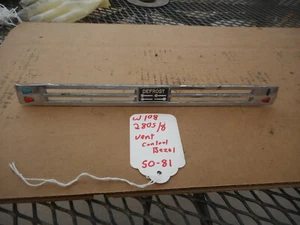 1969 Mercedes Benz W108 W109 Heat Vent Control Bezel Chrome Trim - Foto 1 di 8
