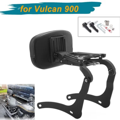 Passenger Driver Sissy bar Backrest For Kawasaki VN900 Vulcan 900 Classic - Изображение 1 из 4
