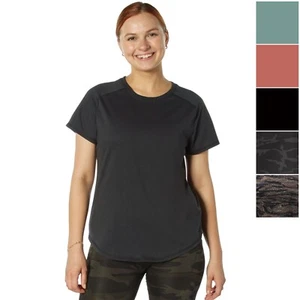 Rothco Womens Essential Raglan Sleeve T-Shirt – Breathable Short Sleeve Shirt - Picture 1 of 21