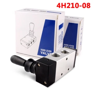 4H210-08 Pneumatic Hand Lever Valve 1/4 BSP 2 Position 5 Way Air Flow Control - Picture 1 of 9