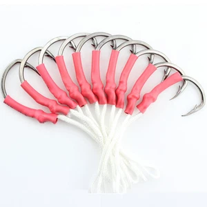 3x20pcs 10827 Assist Hook 5/0-7/0 Stainless Jigging Fishing Hooks with PE Line - Picture 1 of 12