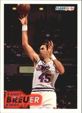 1993-94 Fleer Sacramento Kings Basketball Card #368 Randy Breuer