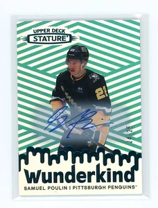 2022-23 Upper Deck Stature Wunderkind Auto Samuel Poulin Rookie Auto /25 GREEN - Picture 1 of 1