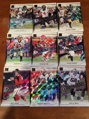 2018 DONRUSS DOMINATORS YOU PICK BREES HUNT GRONKOWSKI WATT BRADY WILSON - Image 1 of 2