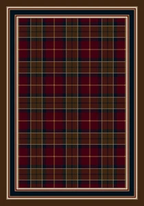 Milliken Beige Transitional Casual Holiday Geometric Magee Tartan Dark Amber - Picture 1 of 9