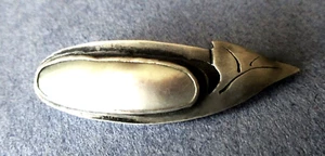 ANTIKE um 1900 STERLING - PERLEN KUNSTHANDWERK BROSCHE - ENGLAND - Bild 1 von 4