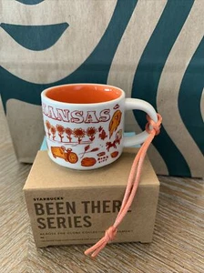 Nuevo En Caja Starbucks KANSAS Been There Serie Ornamento Mini Taza Espresso 2 OZ - Imagen 1 de 5