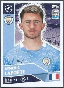 TOPPS UEFA CHAMPIONS LEAGUE-2020-21- #007-MANCHESTER CITY/FRANCE-AYMERIC LAPORTE - Picture 1 of 1