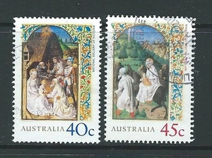 AUSTRALIA 2001 CHRISTMAS SET OF 2 FINE USED - Picture 1 of 1