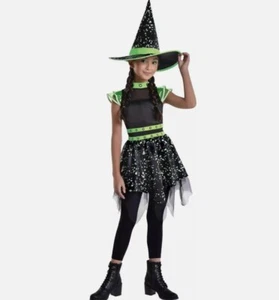 AMSCAN MIDNIGHT MISCHIEF FANCY DRESS COSTUME AGE 12-14 GLOW IN THE DARK WITCH - Picture 1 of 1