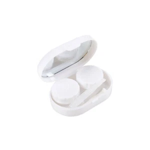 Smooth Candy Color Portable Mini Contact Lens Case for Travel Lady Eye Care Kit - Picture 1 of 14