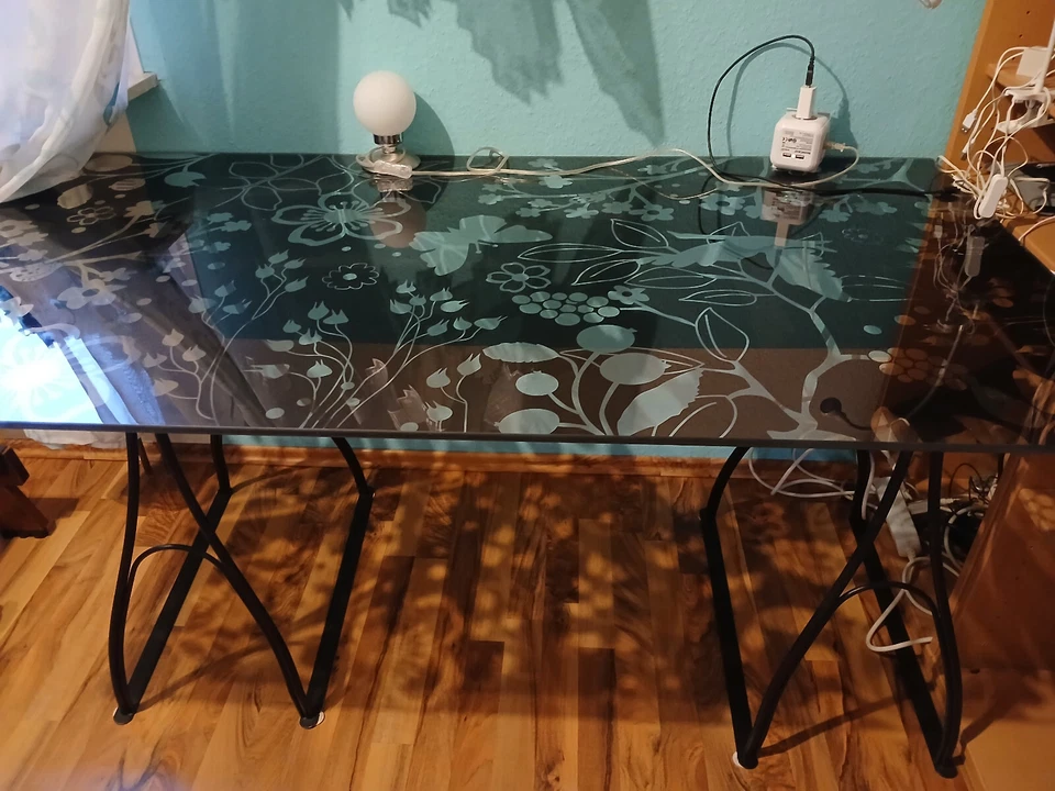 Schreibtischplatte Glas 150 x 80 - Bild 1 von 3