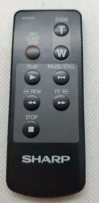 ORIGINAL Sharp G0008TA Camcorder Remote Control - Image 1 of 3