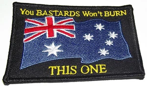 You Bastards Won't Burn This One embroidered cloth patch A011001 - Picture 1 of 1