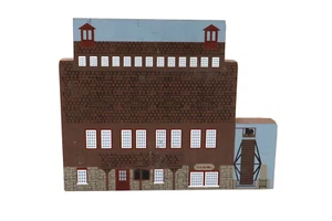 The Cat’s Meow VELVET HELADOS YE OLDE MILL Wood Block Home 1994  - Imagen 1 de 6