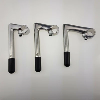 Kalloy Retro Stem 1 Inch 22.2mm Dia for Road Bike Singlespeed in Silver 60 80 100 - Image 1 of 4