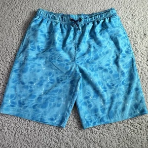Spyder Boys Blue Tie Dye Lined Swimming Trunks Shorts Size Medium 10/12 - Picture 1 of 7