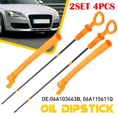 4PC Oil Level Dipstick Dip Stick Tube for 2000-2006 Audi TT 2000-2003 TT Quattro - Image 1 of 4