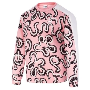 PUMA T7 Flower Graphic Crew Neck Sweatshirt Youth Girls Pink 62263563 - Picture 1 of 2