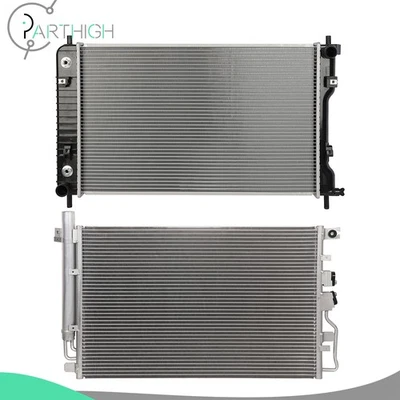 For 10-15 Chevrolet Equinox GMC Terrain Car Radiator & A/C Condenser Cooling Kit - Image 1 of 4