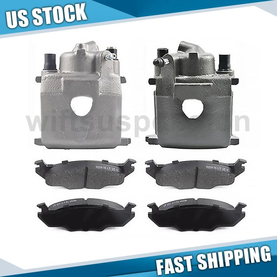 Pinzas de freno delanteras y pastillas de freno para Volkswagen Rabbit Convertible 1981-1983 Foto 1 de 4