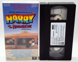 HARRY AND THE HENDERSONS VHS John Lithgow's Family Helps Hurt Bigfoot Sasquatch - Picture 1 of 7