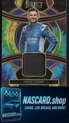 2024 Panini Select #SS-KLS Kyle Larson Selective Swatches Tie-Dye Prizms #/25 - Image 1 of 2