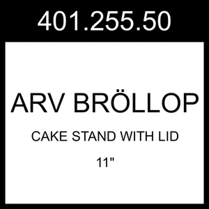 IKEA ARV BRÖLLOP Cake Stand With Lid Clear Glass 11" 401.255.50 - Picture 1 of 1