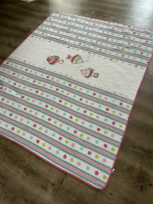 ПОКРЫВАЛО ДЛЯ СТЕГАНОГО ОДЕЯЛА CYNTHIA ROWLEY BULBLE FISH - ДВОЙНОЙ РАЗМЕР - Изображение 1 из 4