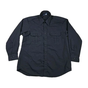 Propper Shirt Mens Large Blue Pockets Long Sleeve Button Utility Workwear - Picture 1 of 7