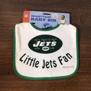 Little Jets Fan Baby Bib One Size Fits Most NFL New York NY Football NEW - Picture 1 of 2