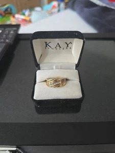 10k Gold Diamonds Mens Ring Bought In USA - Picture 1 of 10