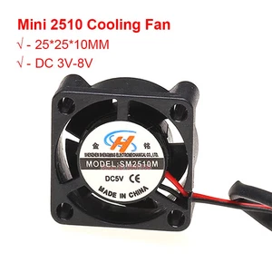 Mini 2510 Brushless Fan DC 3.7V 5V 6V 8V Mute High Air Volume Heat Cooling Fan - Bild 1 von 6