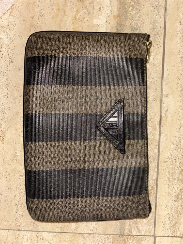 Vintage Authentic Leather Fendi Cosmetic Bag & Travel Pouch - Image 1 of 4