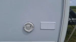 CARAVAN, MOTORHOME PLASTIC LOUVRE FOR DENT COVERUP. SELF ADHESIVE. FREE POSTAGE - Picture 1 of 3