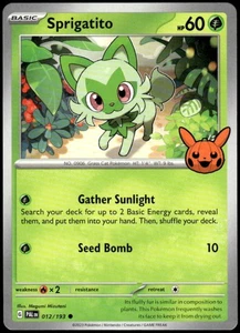 2024 Pokemon Gaming Trick or Trade Sprigatito #012/193 - Picture 1 of 10