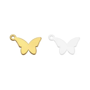 Modern Butterfly Pendant Necklace With Sturdy Stainless Steel Craftsmanship - Bild 1 von 10