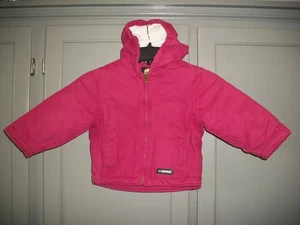 Berne Coat Baby Toddler 2T Winter Sherpa Lined Hooded Canvas Duck Cloth EUC - Picture 1 of 9