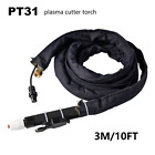 PT31 Plasma Cutter Torch Black Straight 3M/10Ft Fit For CUT-40/50 CT-312