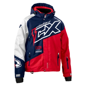 Chaqueta de moto de nieve Castle X Code G5 para hombre azul marino/rojo/blanco tallas medianas y 2XL - Imagen 1 de 2