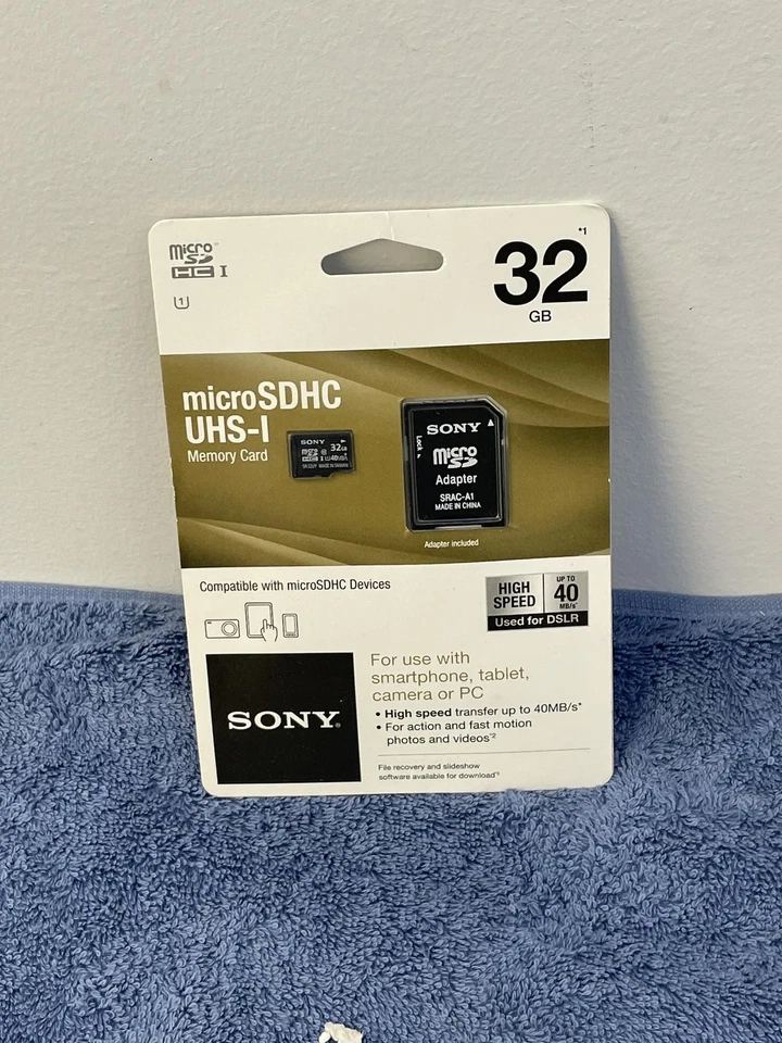 Sony 32GB Class 10 Micro SDHC R40 Memory Card SR32UYA/TQMN (OLD MODEL) - Image 1 of 1