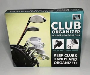Golf Club Bag Organizers 14 Clips Easily Securely Holds Clubs Total Vision New - Picture 1 of 5