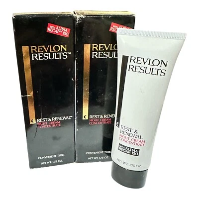 Lot Of 2 Revlon RESULTS REST & RENEWAL Night Cream Concentrate NEW IN BOX 1.75oz - Image 1 of 3