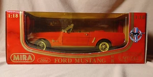 1964 1/2 Ford Mustang Convertible Red 1:18 diecast Mira 35th Anniversary - Picture 1 of 10