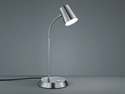 Flexible LED Reflektorlampe Tischleuchte Nickel matt Höhe 38cm - Leseleuchten - Bild 1 von 4