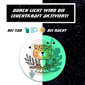 Design Folie Leopard Nachtleuchtend für Tonie Lauscher Aufkleber Folie Y055 - Bild 1 von 8