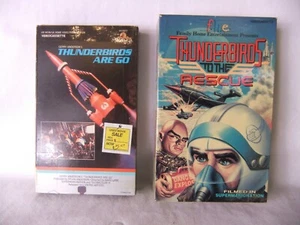 Thunderbirds VHS TAPE LOT Are Go 1966 & To The Rescue 1980 Gerry Anderson  - Imagen 1 de 6