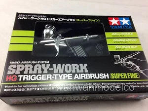 Tamiya Model Craft Tools Spray-Work HG Trigger-Type Airbrush (Super Fine) 74549 - Picture 1 of 2