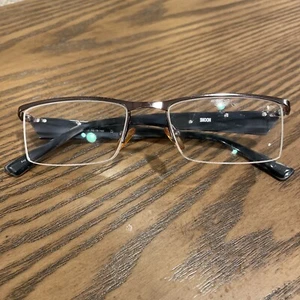 Blue Moon Eyeglass Frames Only 52-18-140 Silver Black BM1007 GM Clubmaster - Picture 1 of 14