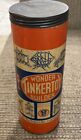 Vintage 1953 Tinker Toy Wonder Builder Original Can With Lid. No Pieces